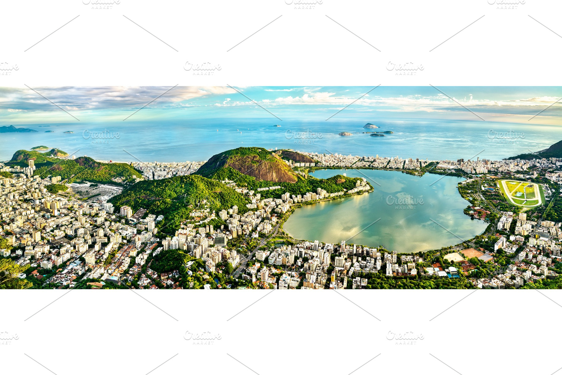 View of Copacabana, Ipanema, Humaita, an Architecture Photo by Leonid Andronov