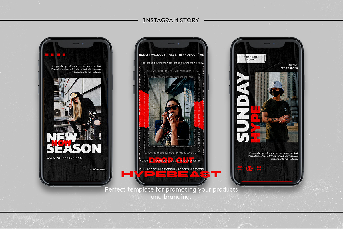 Serious - Hype Instagram Stories and, a Social Media Template by MYDesign (Photo 2 of 5)