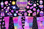 Space candy clipart and patterns, an Illustration by Gaynor Carradice Designs (Thumbnail 1 of 3)