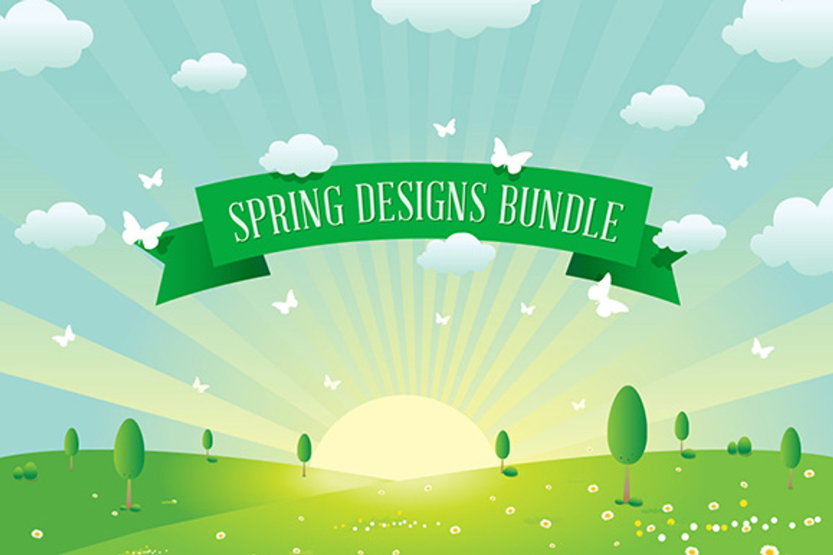 Spring Designs Bundle, a Texture Illustration by Seyyahil (Photo 1 of 2)
