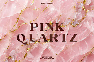 15 Pink Quartz Stone Backgrounds