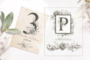 Floral Vintage Alphabet | Monograms, an Illustration by Tinydew (Thumbnail 3 of 7)