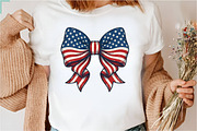 Coquette Bow American Flag 4th July, an Illustration by Designking (Thumbnail 6 of 6)