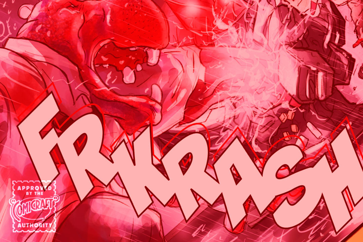 Smash - a big, loud comic book font! preview 3