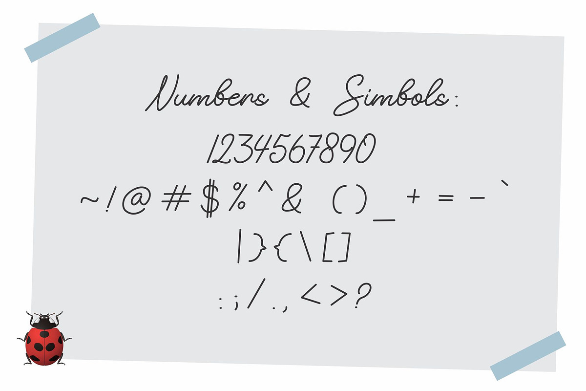Take Notes Typeface preview 8