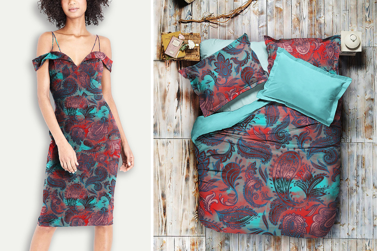 Boho Floral & Ethnic Pattern Bundle, a Pattern Graphic by Gullenda (Photo 4 of 6)