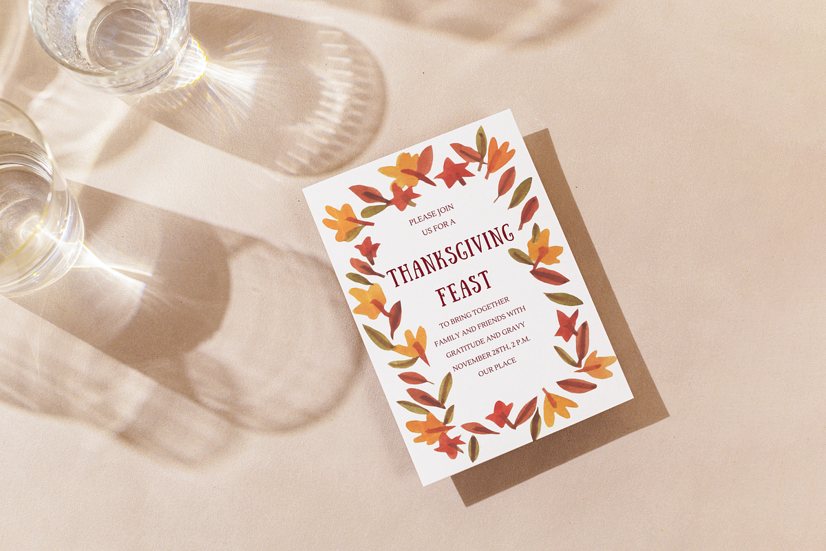 Editable Thanksgiving Invitation, an Invitation Template by ForeverPrint (Photo 7 of 7)