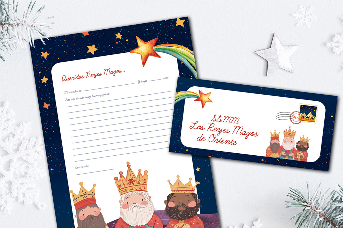 Reyes Magos Christmas Letter, a Print Template by McLittle Stock (Photo 1 of 2)