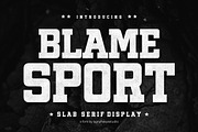 Blame Sport, a Slab Serif Font by agnyhasyastudio (Thumbnail 1 of 11)
