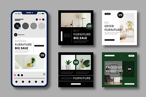 Modern Furniture Sale Social Media, a Social Media Template by MightyDesign