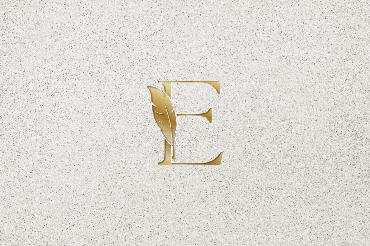 Luxury Letter E with Feather Logo, a Branding & Logo Template by Luxury Logos (Photo 4 of 4)
