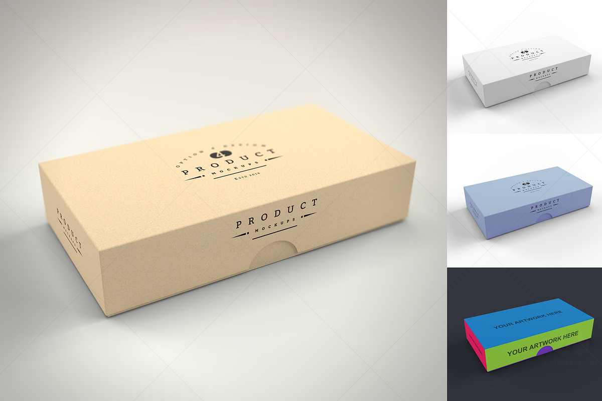 Product Box Mockup #01, a Cups & Container Mockup by Option 4 Design (Photo 2 of 5)