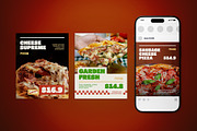 Pizza Store Social Media Post Pack, a Flyer Template by The Good Store (Thumbnail 2 of 4)