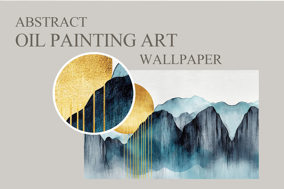 Abstract oil painting art wallpaper, a Wallpaper Graphic by fei long (Photo 6 of 10)