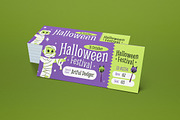 Halloween Festival Ticket, a Card Template by graphicook (Thumbnail 2 of 3)