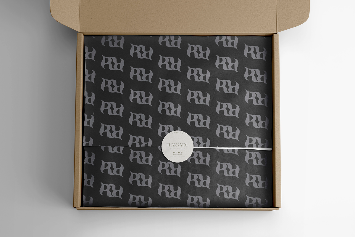 Minimalist Thank You Sticker, a Stationery Template by INRASSION (Photo 2 of 6)