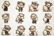 Whimsical Easter Beaver Clipart, an Illustration by RobertsArt (Thumbnail 2 of 5)