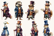 Victorian Animals Clipart Bundle, an Animal Illustration by Design Scotch (Thumbnail 7 of 8)