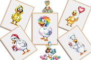 Quirky Duck Sublimation Clipart, an Illustration by Creative Art (Thumbnail 3 of 9)
