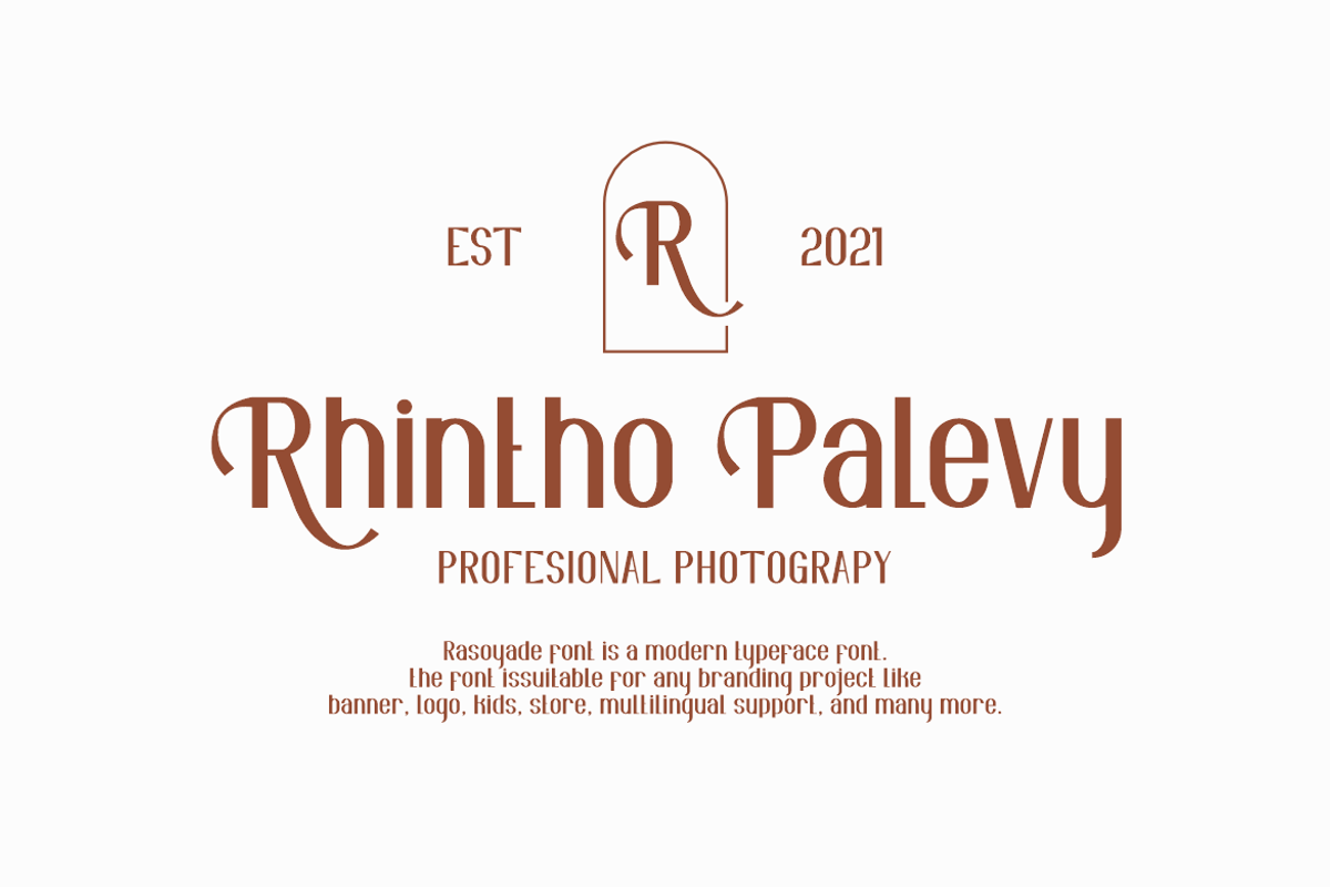 Rasoyade - Sans Serif Typeface Font, a Sans Serif Font by QR Design Studio (Photo 4 of 13)
