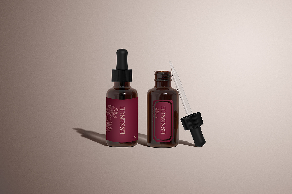 Amber Dropper Bottle with Box Mockup, a Packaging Mockup by Sheikhadesign (Photo 11 of 12)