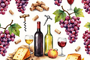 Seamless Pattern Grapes, a Pattern Graphic by PLUM&FIGS (Thumbnail 2 of 5)