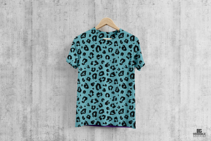 8 Leopard Seamless Patterns Vector