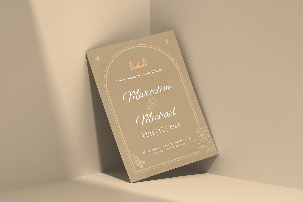 Vintage - Wedding Invitation, an Invitation Template by VUNIRA (Photo 2 of 3)
