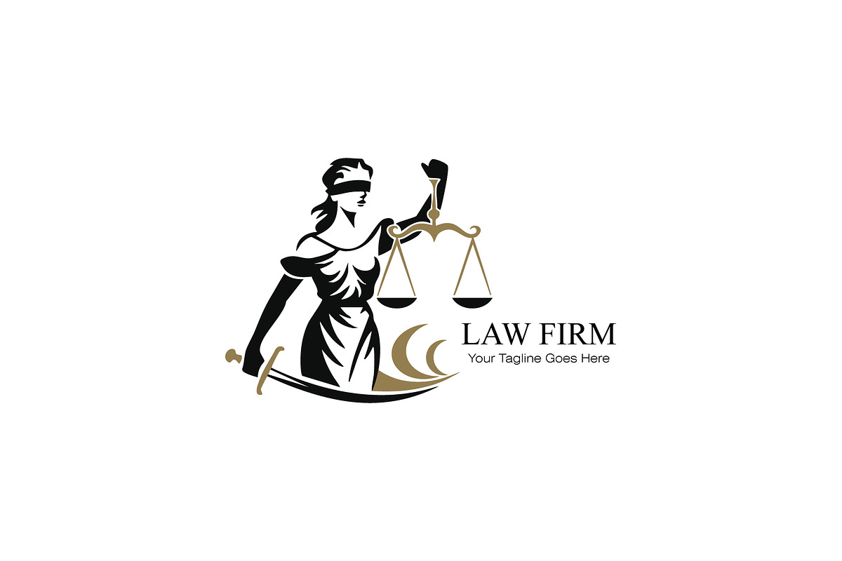 Lady Justice Law Firm Logo Design, a Branding & Logo Template by YUDesignStore (Photo 1 of 9)