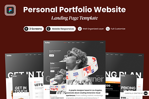 Ruffalo - Personal Portfolio Website, a Landing Page Template by SLAB! Design
