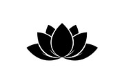 Lotus Flower Vector Icon Bundle, an Illustration by yasushie (Thumbnail 11 of 51)