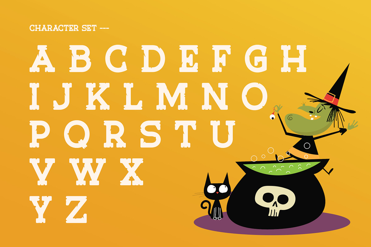 Velnor - Halloween Display Font, a Slab Serif Font by Flawless And Co (Photo 7 of 10)