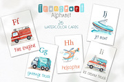 Watercolor Transport alphabet, an Object Graphic by Ana-Sakuta (Thumbnail 6 of 14)