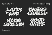 Splaterz NS - Organic Graffiti Font, a Handwritten Font by Nurrehmet Studio (Thumbnail 2 of 8)
