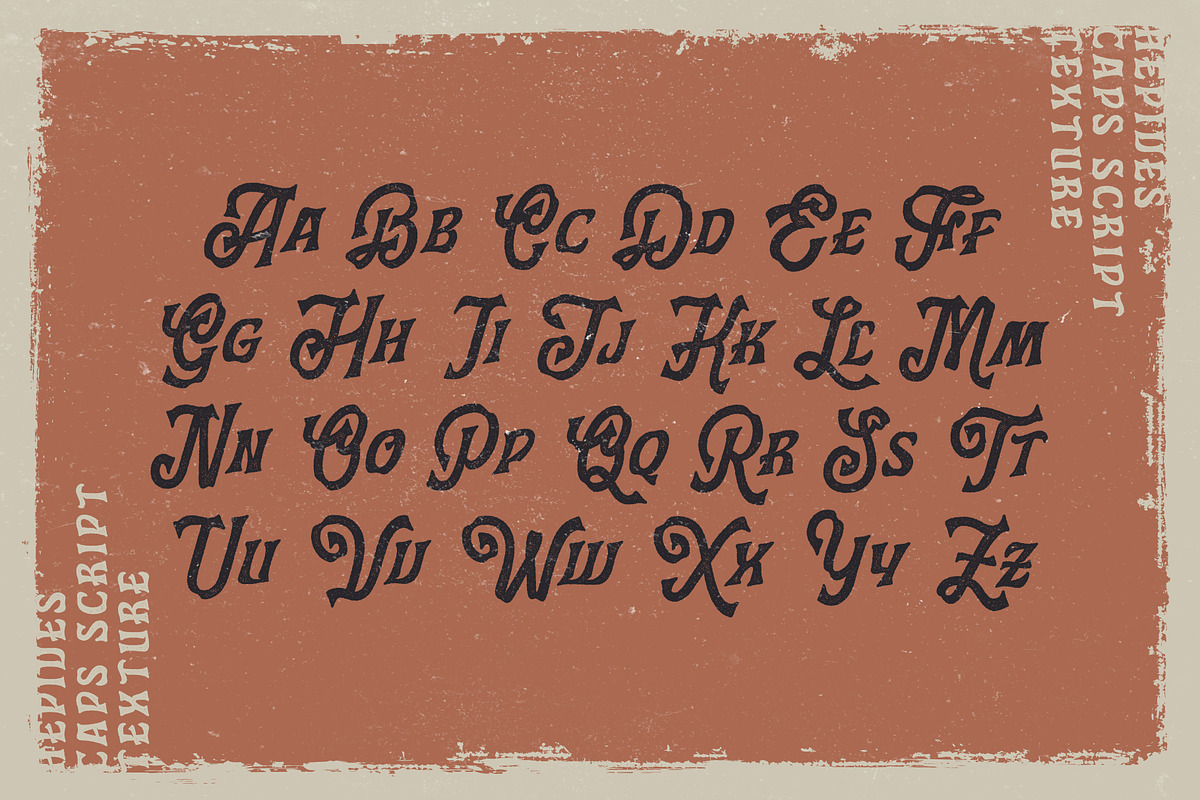 Hepives Texture Font, a Font by Nocturnal Workspace (Photo 7 of 8)