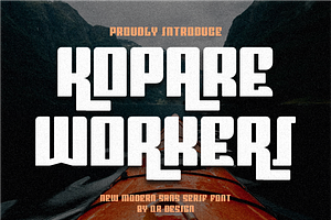 Kopare Workeri Font