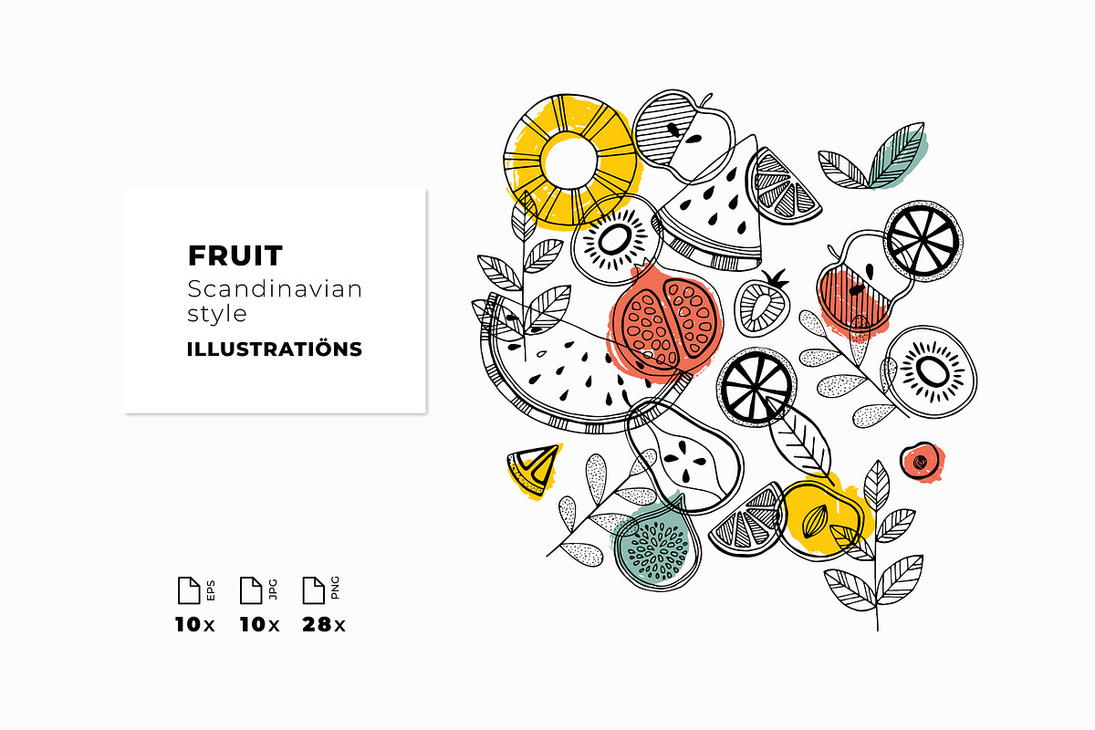 Fruit illustrations, an Illustration by adehoidar (Photo 1 of 5)