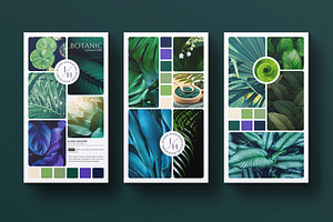 Botanic Mood Board Presentation, a Presentation Template by E-Type