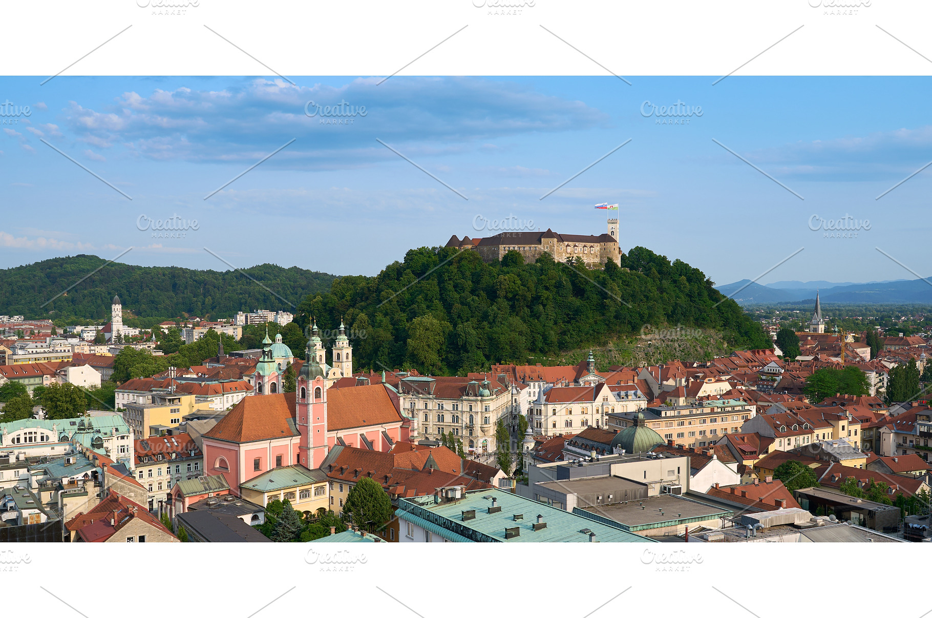 Ljubljana panorama. Beautiful cities, an Architecture Photo by Oleksandr Berezko