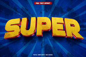 Super 3D editable text effect, a Layer Style Add-On by Hello Muh