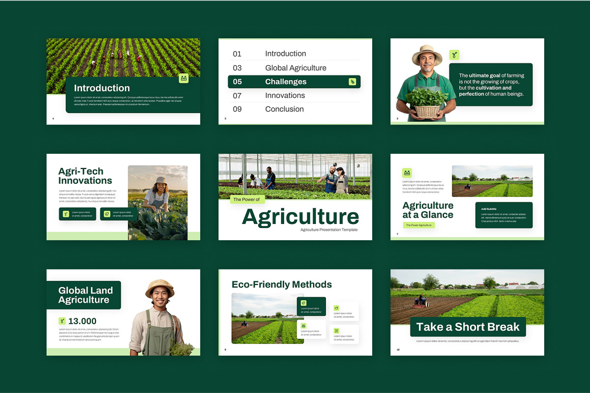 The Power of Agriculture Keynote, a Presentation Template by Loin Studio (Photo 4 of 4)