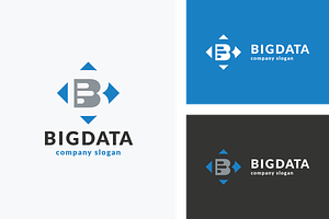 Big Data Letter B Logo, a Branding & Logo Template by Design_Planet