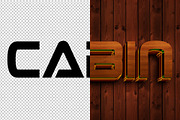 Cabin 3D editable text effect, a Layer Style Add-On by Hello Muh (Thumbnail 2 of 2)