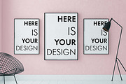 4 mockups interior loft style, a Print Template by FilL239 (Thumbnail 7 of 9)