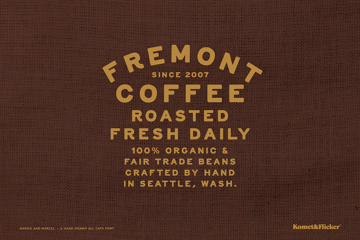 Margo and Marcel - A Hand-Drawn Font, a Sans Serif Font by Komet & Flicker (Photo 3 of 13)
