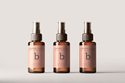 Amber Glass Spray Bottles Mockups, a Cups & Container Mockup by pmvch (Thumbnail 17 of 20)