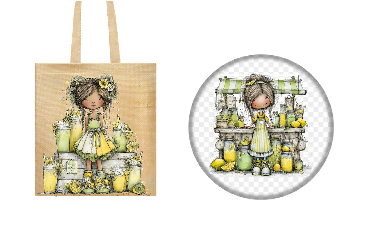 Lemonade Stand Girl Clipart, an Illustration by Design Market (Photo 4 of 4)