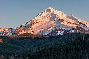 Mount Hood with snow cover