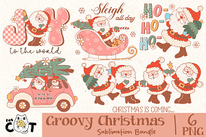 Groovy Christmas Sublimation Bundle