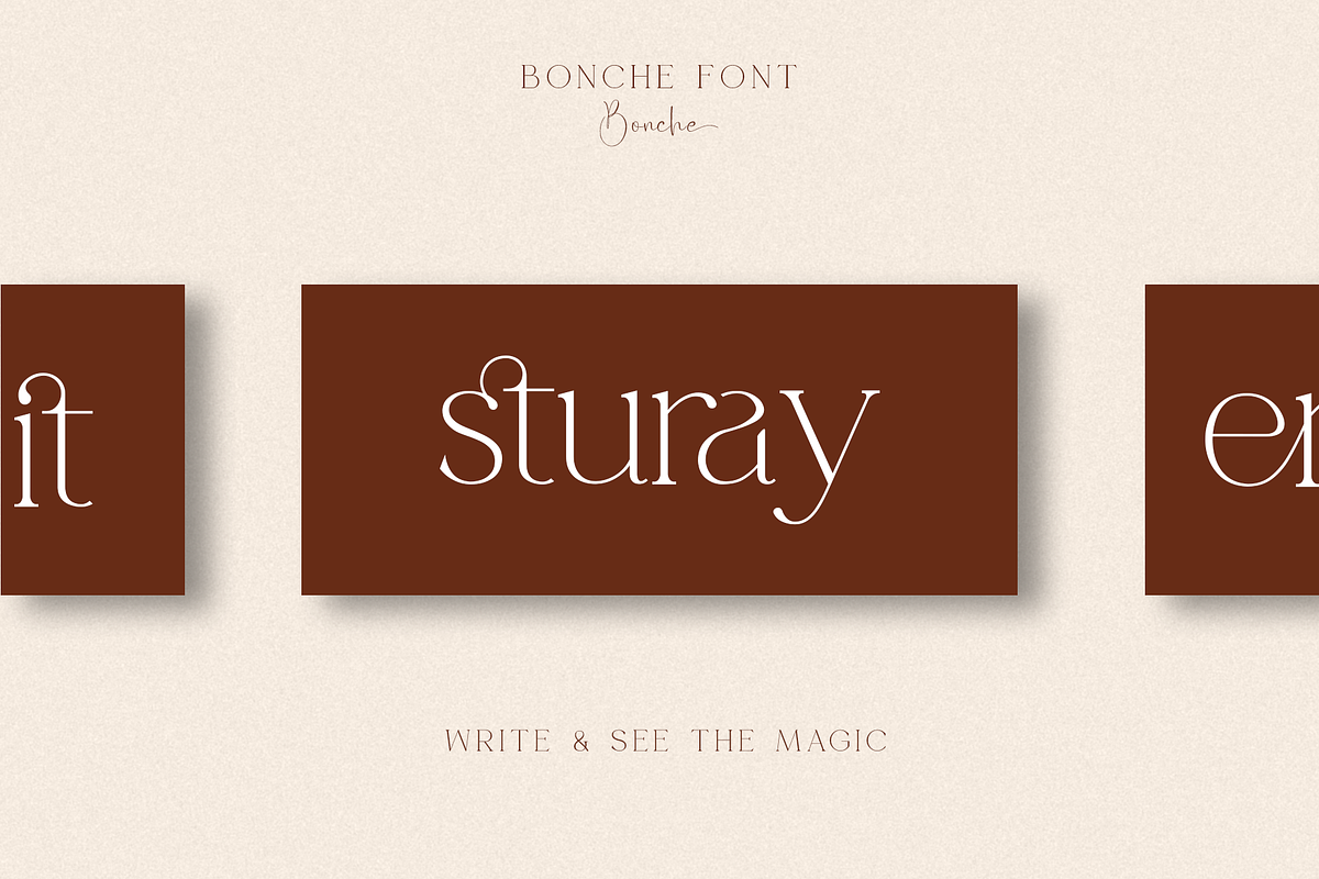 Bonche Shuthan Font duo, a Serif Font by BOOSH Studio (Photo 12 of 16)